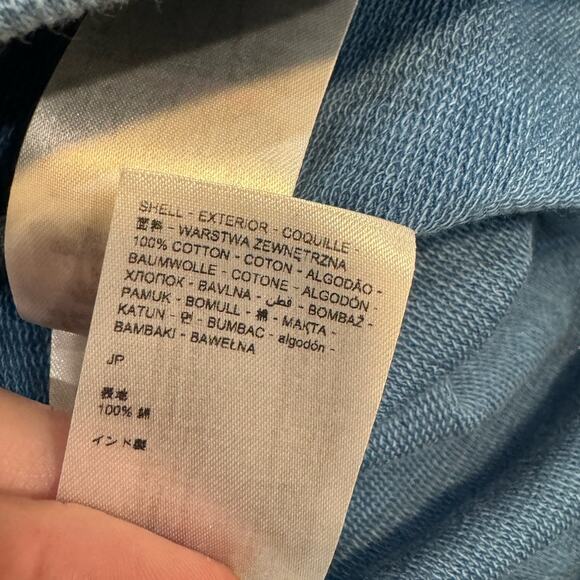 DESIGUAL NWT $79 Frozen II Blue Cropped Hoodie White Logo Size Y 5/6 - Picture 5 of 6